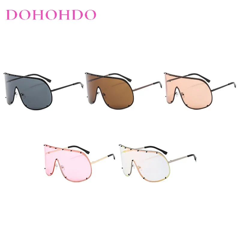 Occhiali da sole ovali oversize per donna e uomo Fotocromatici Polarizzati UV400