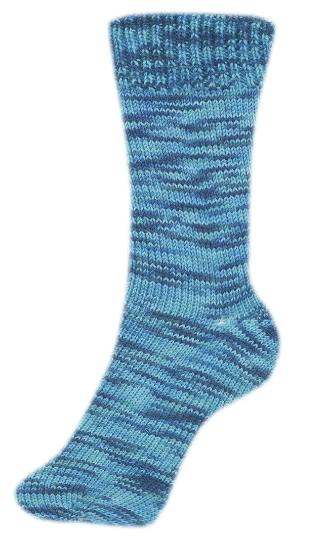 Fortissima bunte 4-fach Sockenwolle | Farbe 2451 - LAGUNE
