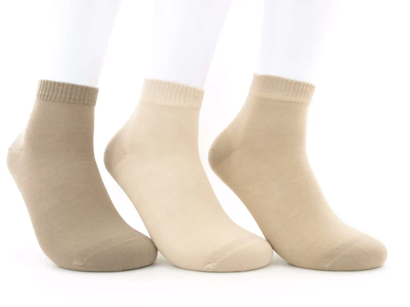 3 Paar Kurzschaftsocken Herren Beigetöne