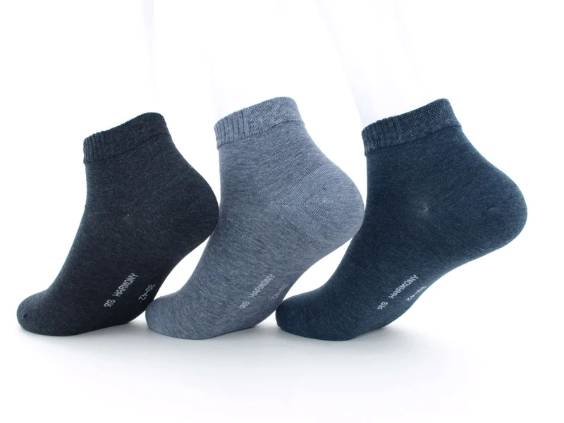 3 Paar Kurzschaftsocken Herren Jeanstöne