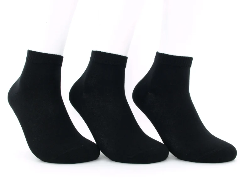 3 Paar Kurzschaftsocken Damen schwarz