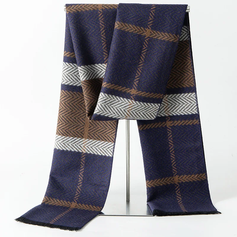 Herren Schal Winterschal Stola Schlauchschal Halstuch Wollschal Strickschal Loop