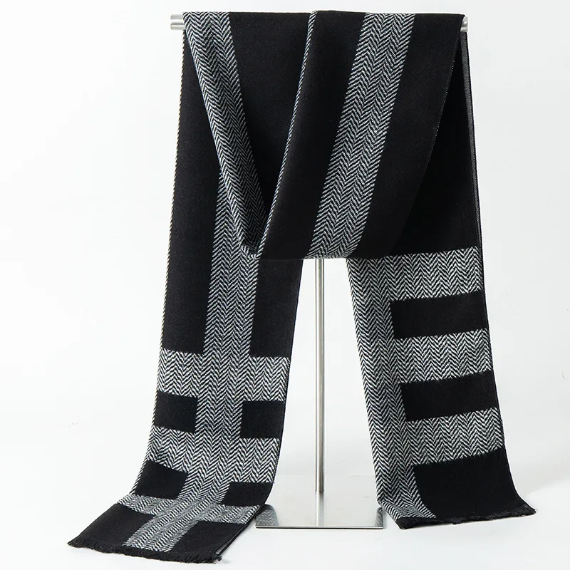 Herren Schal Winterschal Stola Schlauchschal Halstuch Wollschal Strickschal Loop