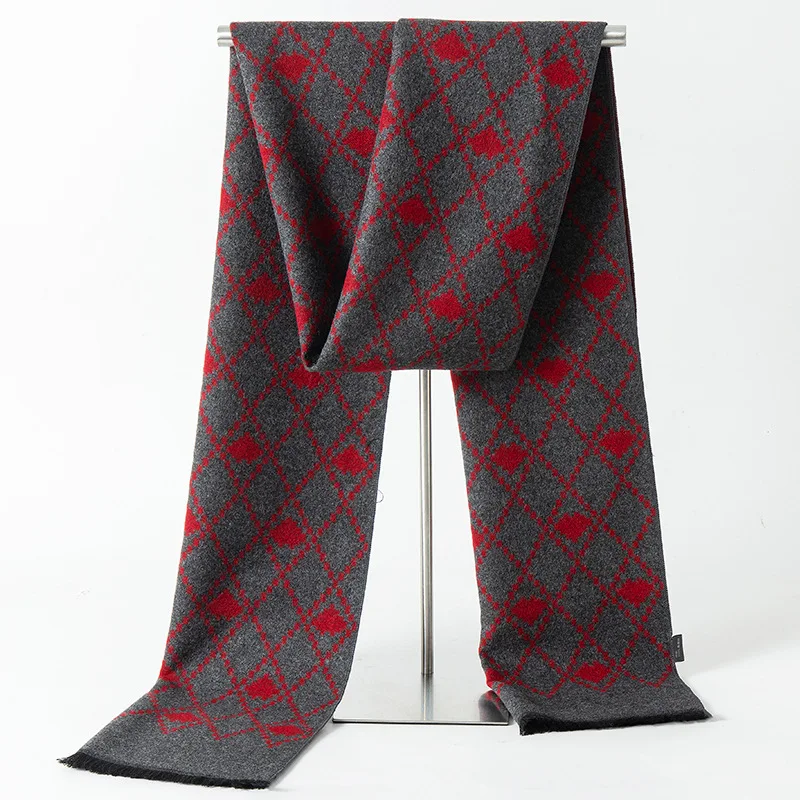 Herren Schal Winterschal Stola Schlauchschal Halstuch Wollschal Strickschal Loop