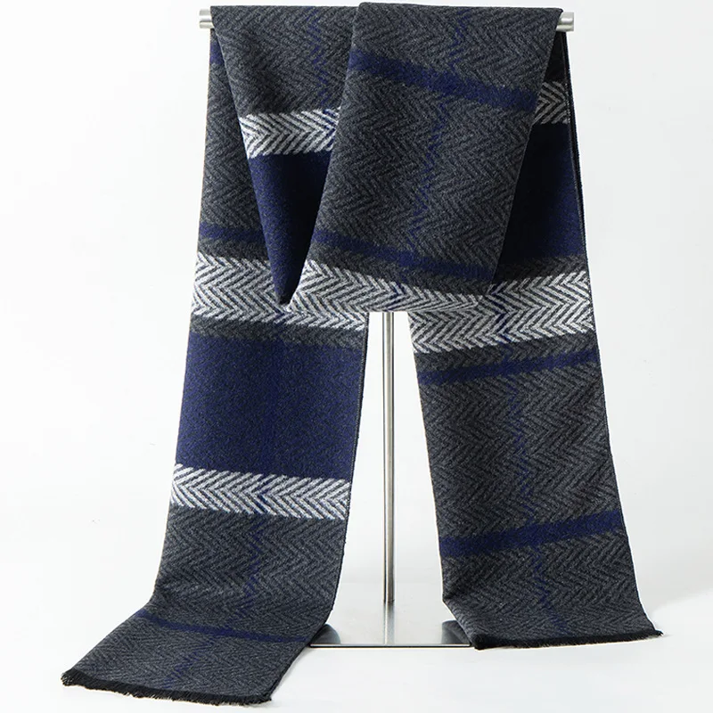 Herren Schal Winterschal Stola Schlauchschal Halstuch Wollschal Strickschal Loop