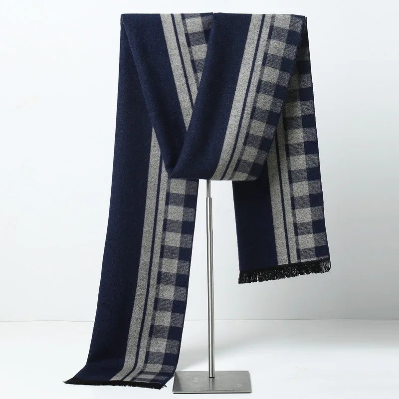 Herren Schal Winterschal Stola Schlauchschal Halstuch Wollschal Strickschal Loop