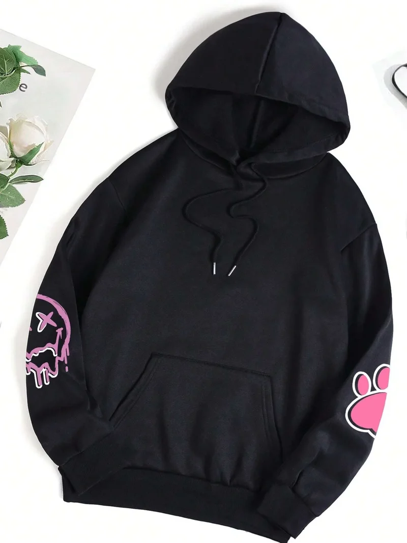 Teddybär Kapuzenpullover Sweatshirt Fleece Hoodie Pulli Damen Kapuzenpulli Shirt
