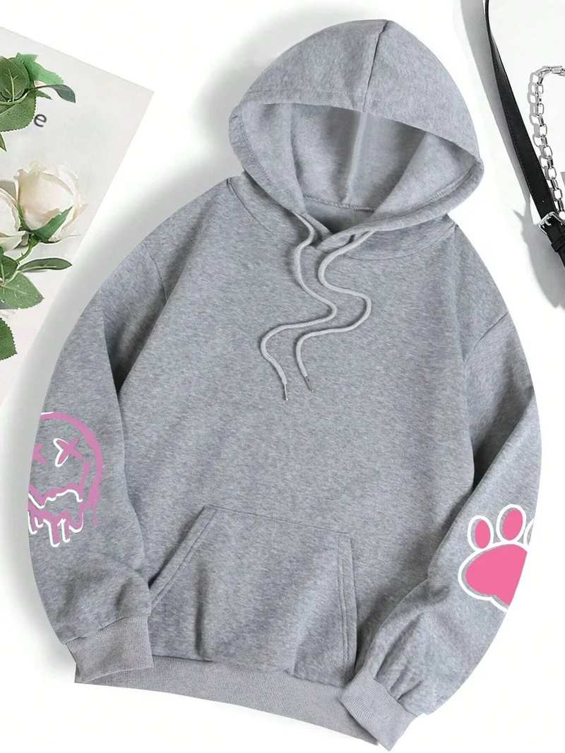 Teddybär Kapuzenpullover Sweatshirt Fleece Hoodie Pulli Damen Kapuzenpulli Shirt