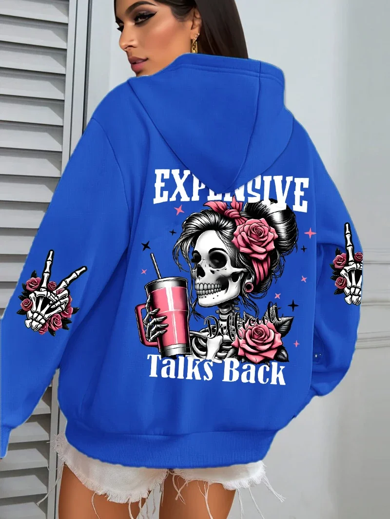 Punk Kapuzenpullover Sweatshirt Fleece Hoodie Pulli Damen Kapuzenpulli Shirt