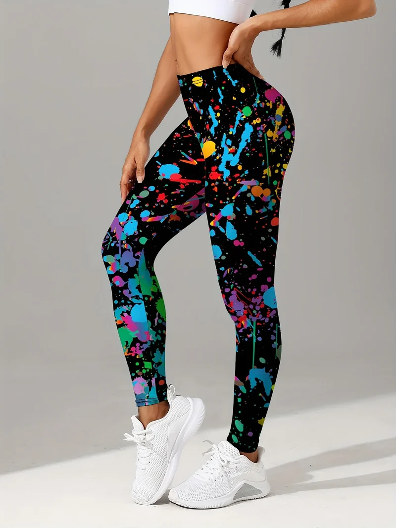 Yoga Leggings Push Up Hohe Taille Sexy Damen Sport Fitness Gym Stretch Hose