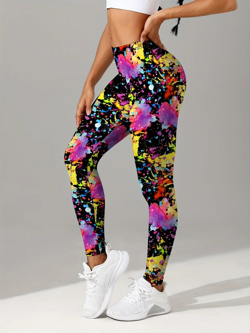 Yoga Leggings Push Up Hohe Taille Sexy Damen Sport Fitness Gym Stretch Hose