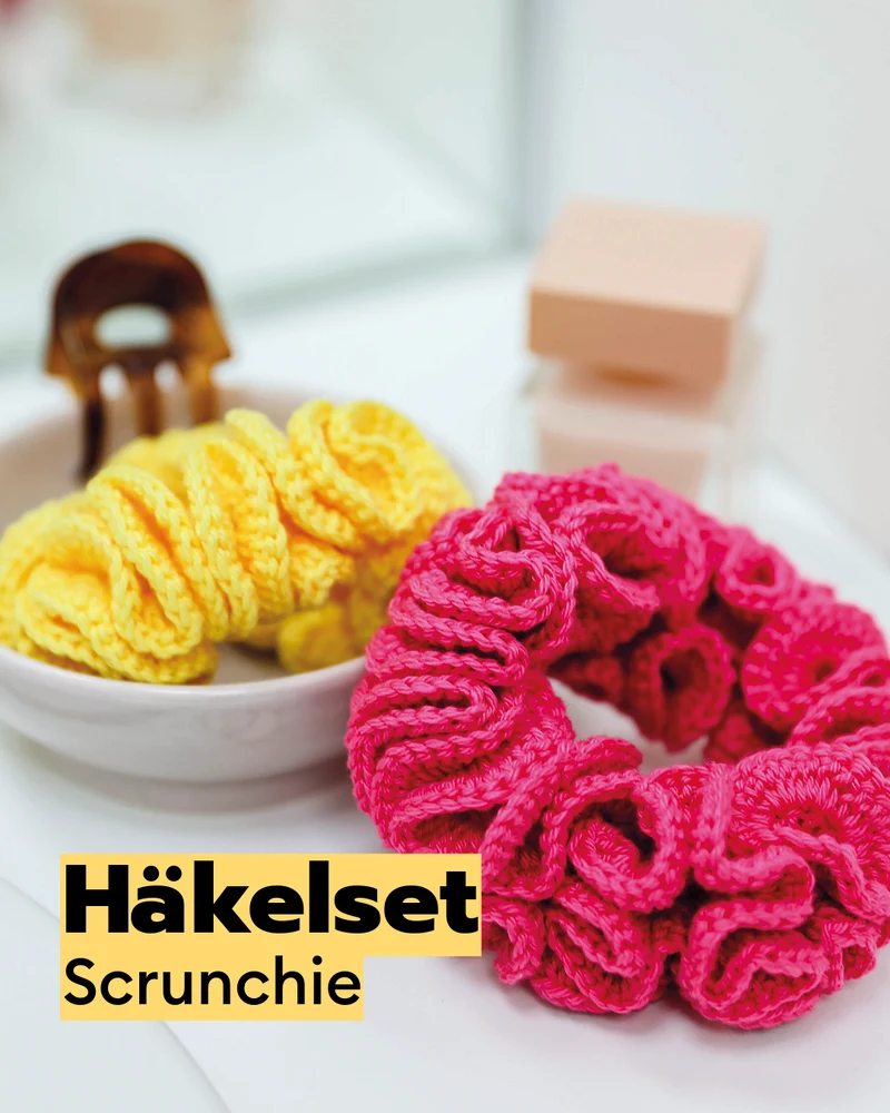 Häkelset Scrunchies
