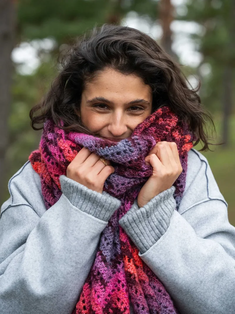 Häkelset Sunrise Scarf