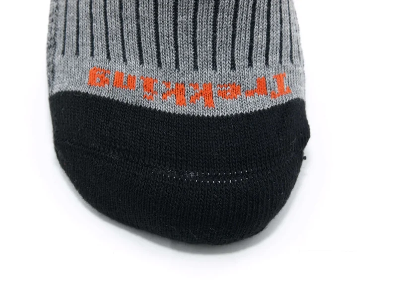 2 Paar Trekkingsocken mit Baumwolle grau