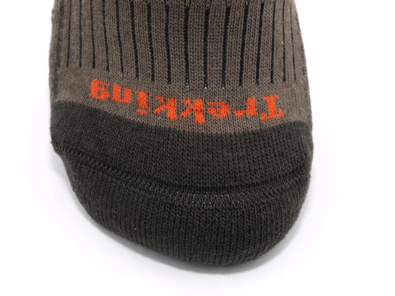 2 Paar Trekkingsocken mit Baumwolle braun