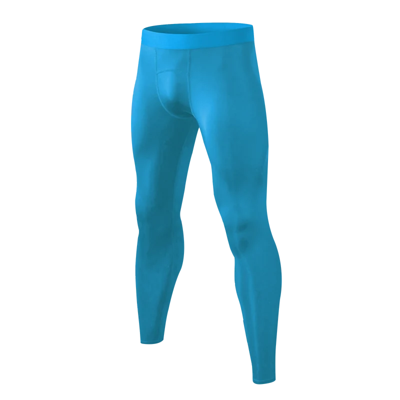 Pantaloni a Compressione da Uomo Leggings Calcio Corsa Palestra Leggins Calza