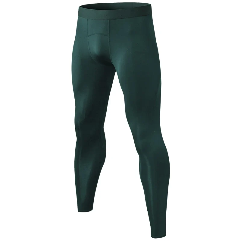 Pantaloni a Compressione da Uomo Leggings Calcio Corsa Palestra Leggins Calza
