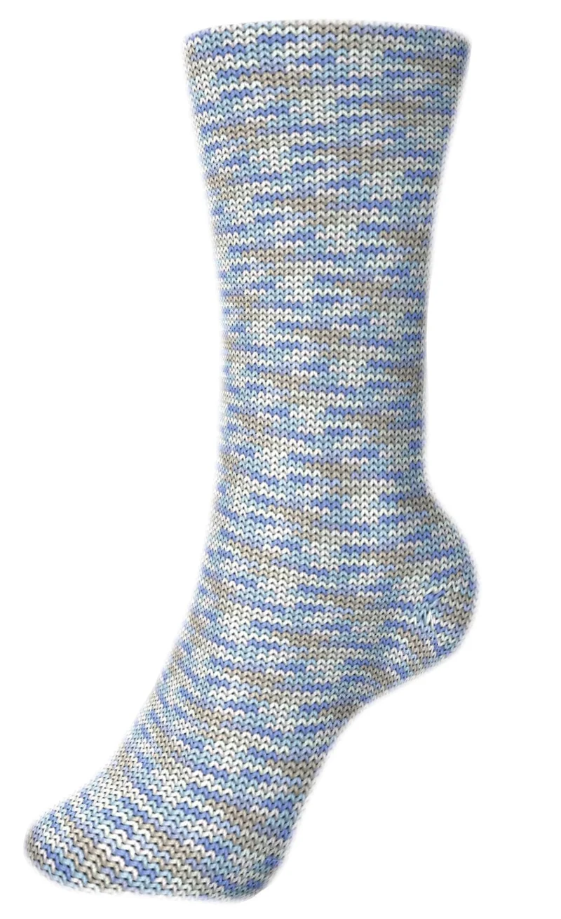 Fortissima bunte 4-fach Sockenwolle | Farbe 2500 - RAUREIF