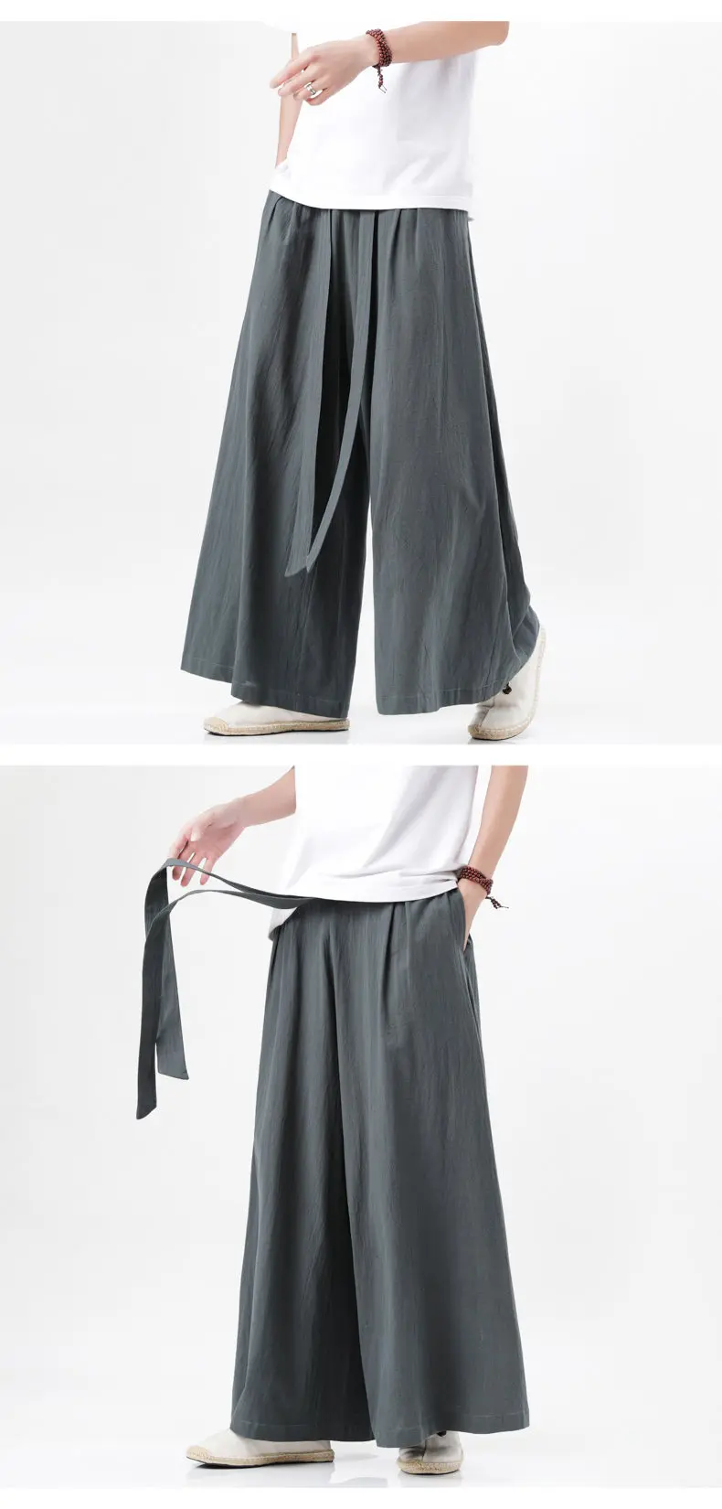 Männer Hose Haremshosen Pumphosen Pluderhosen Hosenrock Herrenrock Kilt Kimono