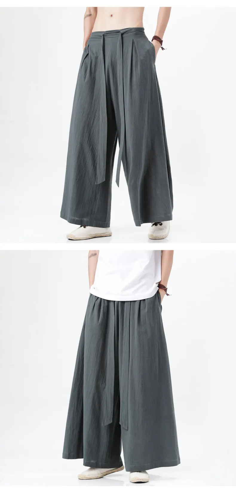 Männer Hose Haremshosen Pumphosen Pluderhosen Hosenrock Herrenrock Kilt Kimono