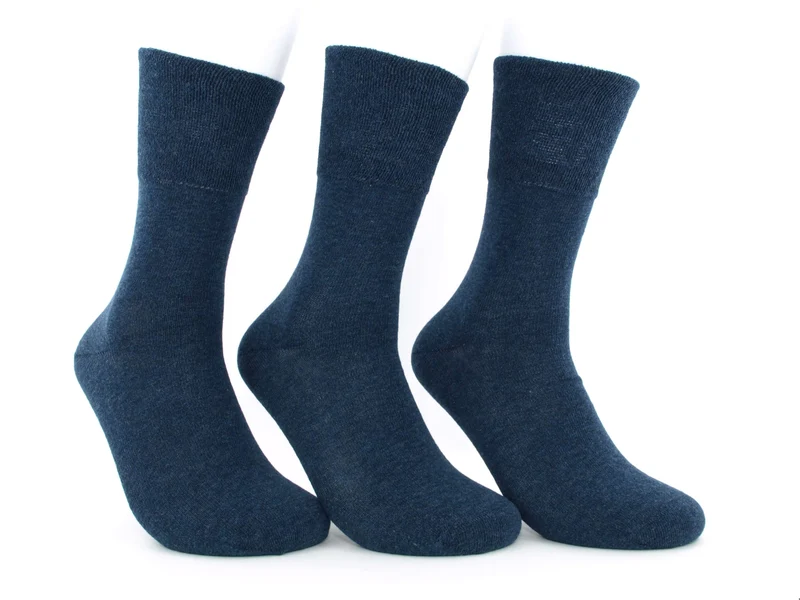 3 Paar Damen Diabetikersocken 97 % Baumwolle jeans