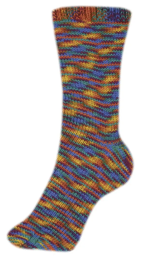 Fortissima bunte 4-fach Sockenwolle | Farbe 2402 - LAMPION