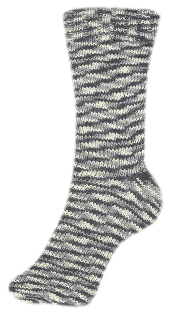 Fortissima bunte 4-fach Sockenwolle | Farbe 2407 - GREY
