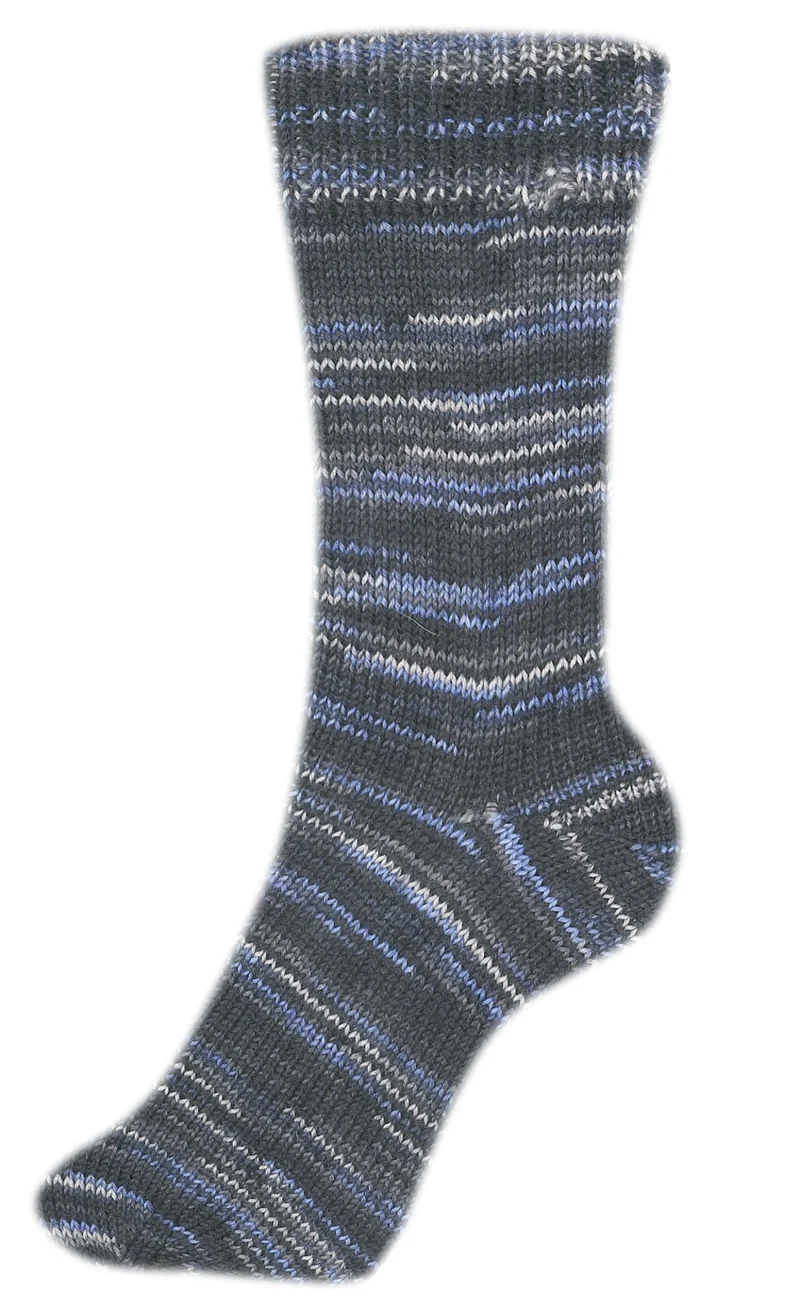 Fortissima 6-fach bunte Sockenwolle 150g | Farbe 165 - ASPHALT