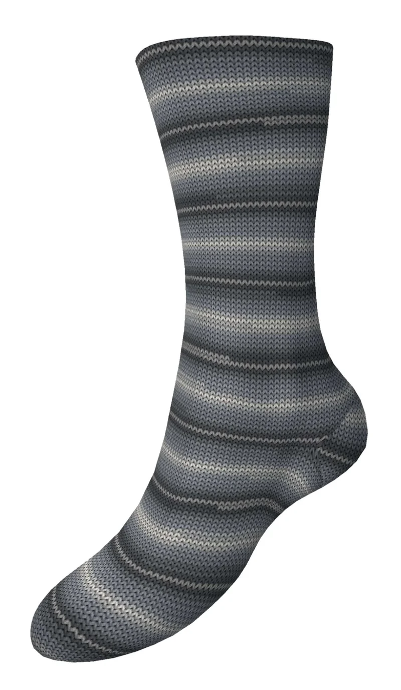Fortissima 6-fach bunte Sockenwolle 150g | Farbe 469 - ONYX
