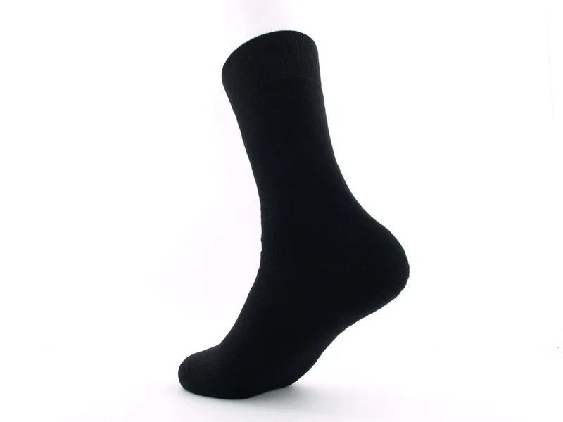 1 Paar Bio-Baumwolle Frotteesocken schwarz