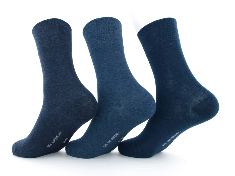 3 Paar Herrensocken Comfort Jeanstöne
