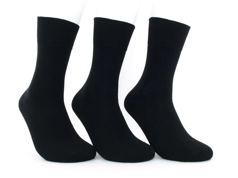 3 Paar Herrensocken Comfort schwarz