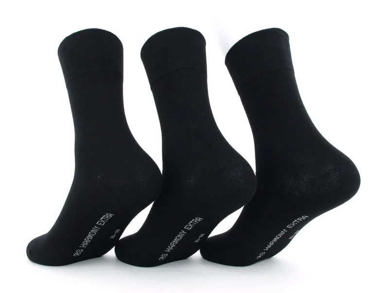 3 Paar Herrensocken Comfort schwarz