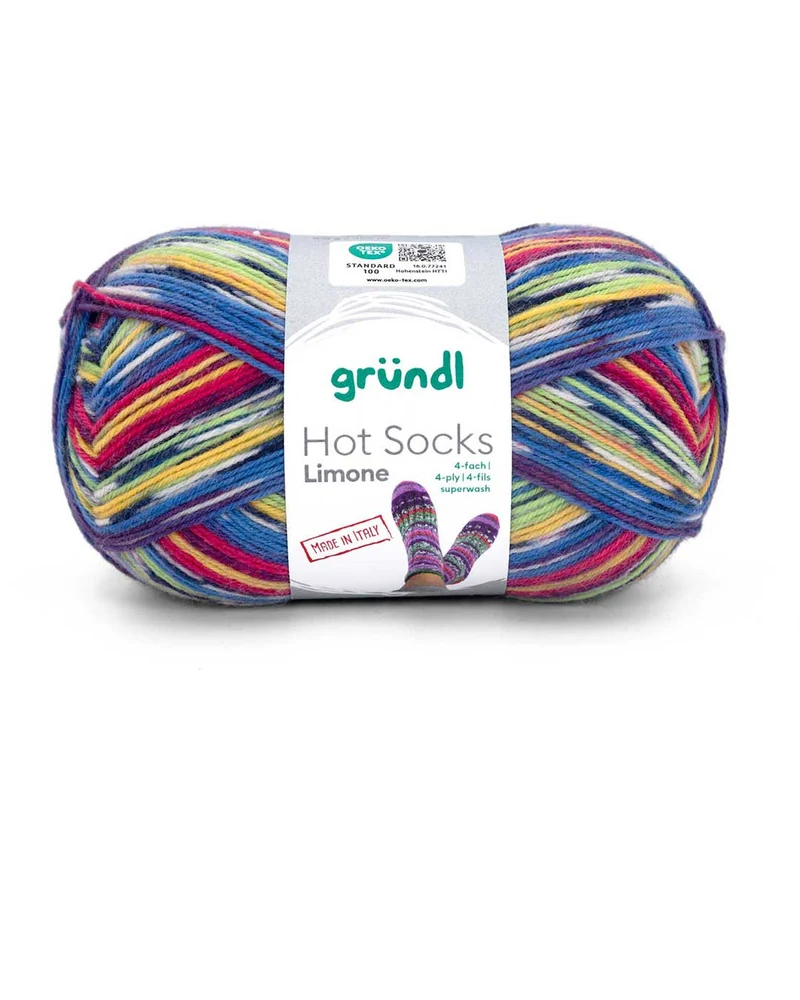 Hot Socks Limone, 4-fach