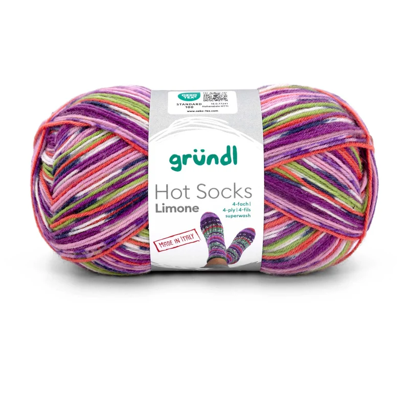 Hot Socks Limone, 4-fach