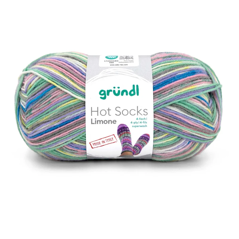 Hot Socks Limone, 4-fach