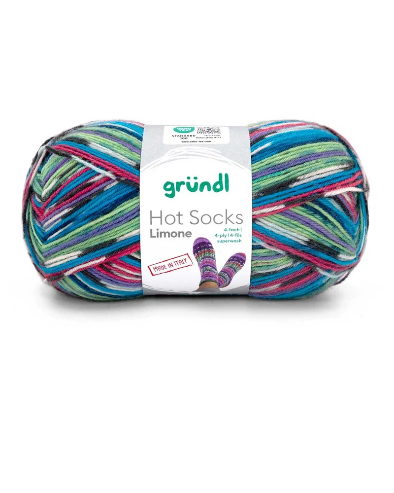 Hot Socks Limone, 4-fach