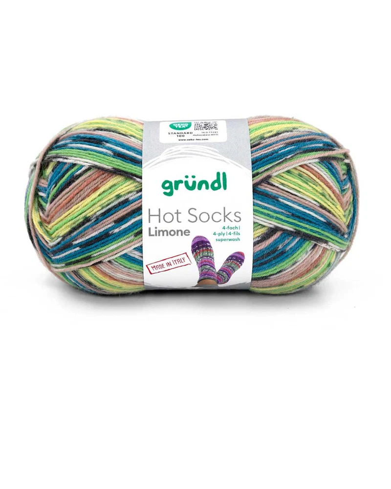 Hot Socks Limone, 4-fach