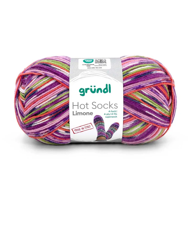 Hot Socks Limone, 4-fach