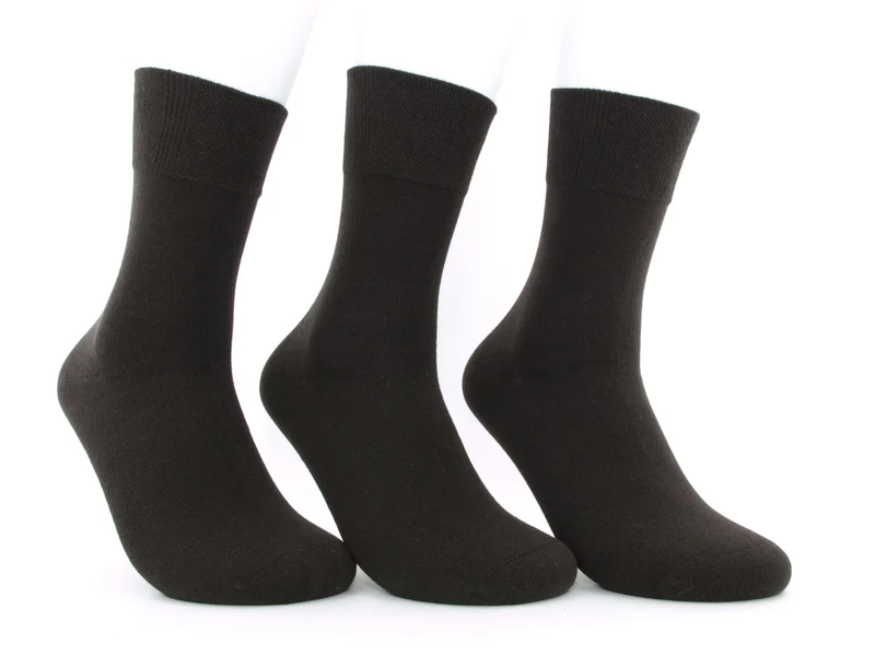 3 Paar Herrensocken Comfort mocca