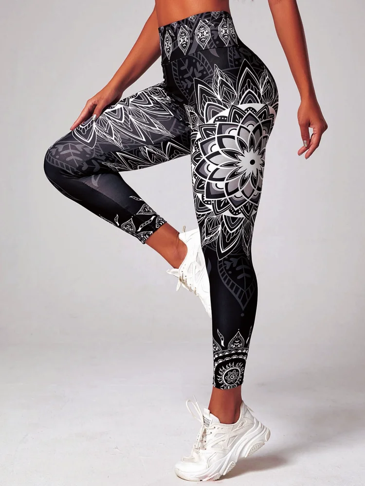 Yoga Leggings Push Up Hohe Taille Sexy Damen Sport Fitness Gym Stretch Hose