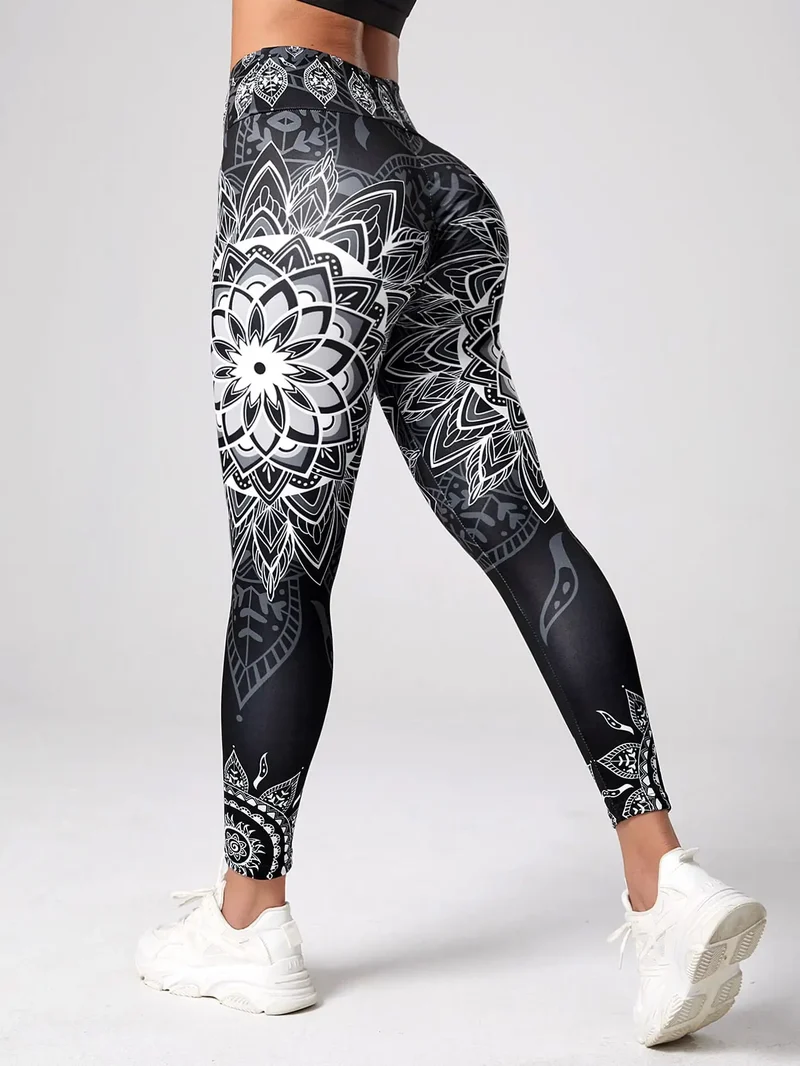 Leggins Donna Push up Vita Alta Pantaloni Sportivi Fitness Yoga Palestra Tuta