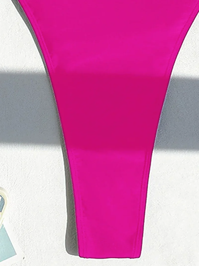 Frauen Bademode High Cut Bikini Set Sexy Push Up Badeanzug Damen Tanga Swimwear