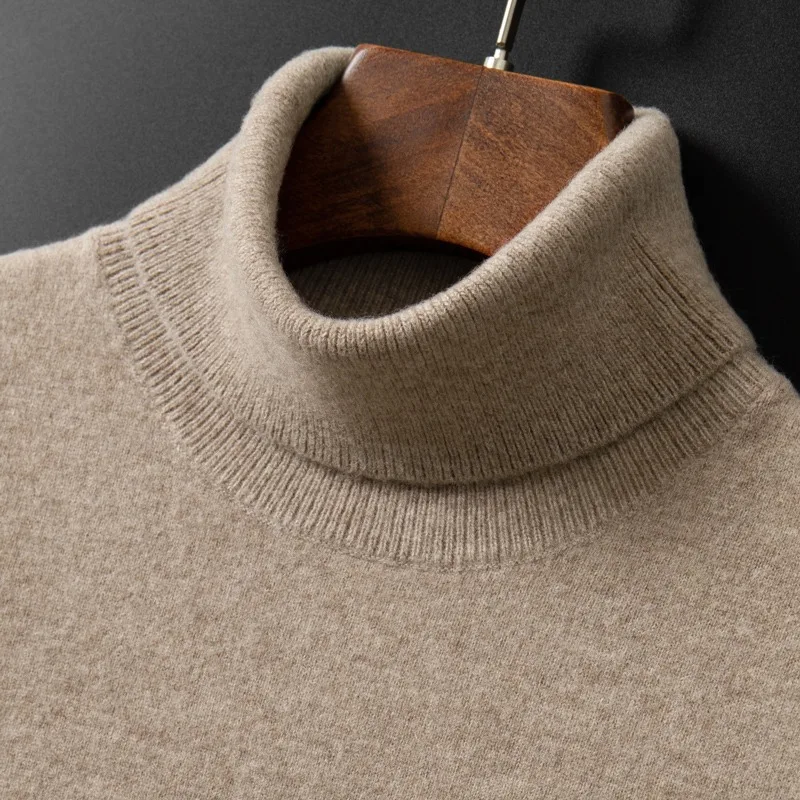 Herren Rollkragen Pullover Sweatshirt Leichter Pulli Sweater Shirt Langarmshirt