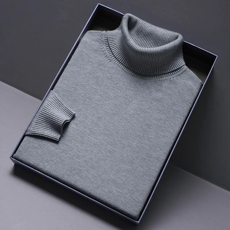 Herren Rollkragen Pullover Sweatshirt Leichter Pulli Sweater Shirt Langarmshirt