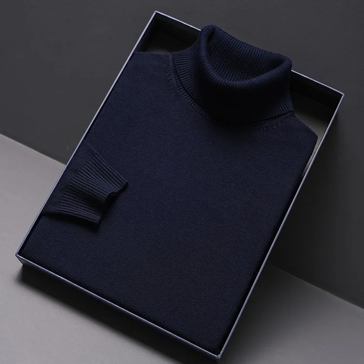 Herren Rollkragen Pullover Sweatshirt Leichter Pulli Sweater Shirt Langarmshirt