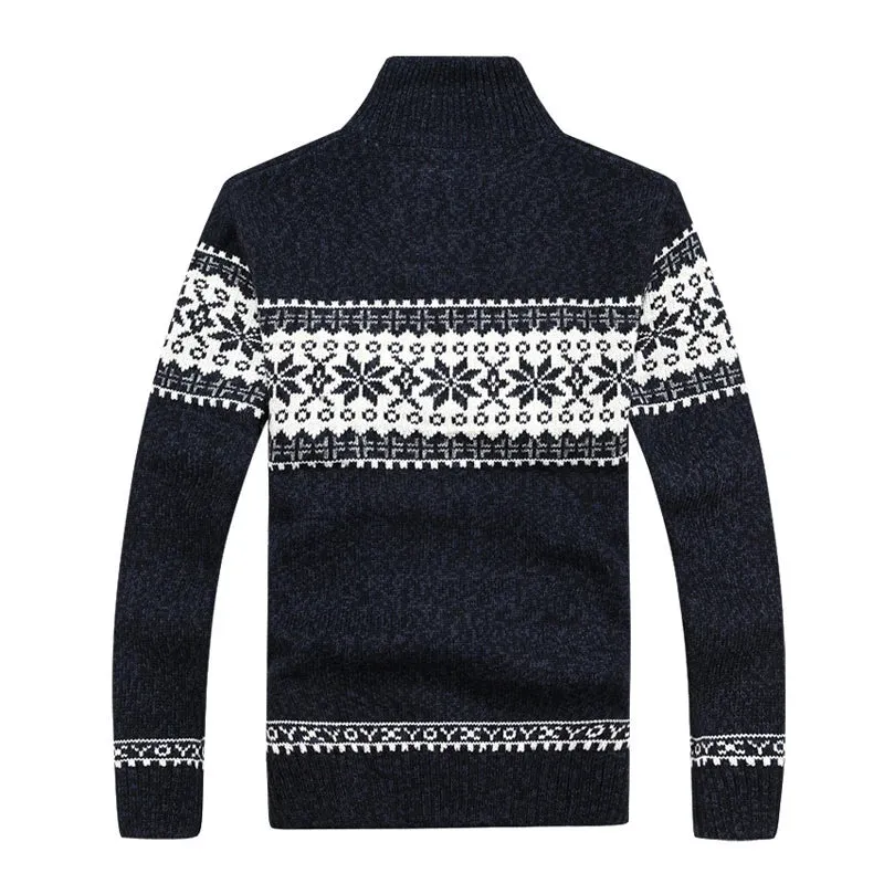 Herren Herbst Jacke Übergangsjacke Warme Sweatjacke Zipper Sweater Strickjacke