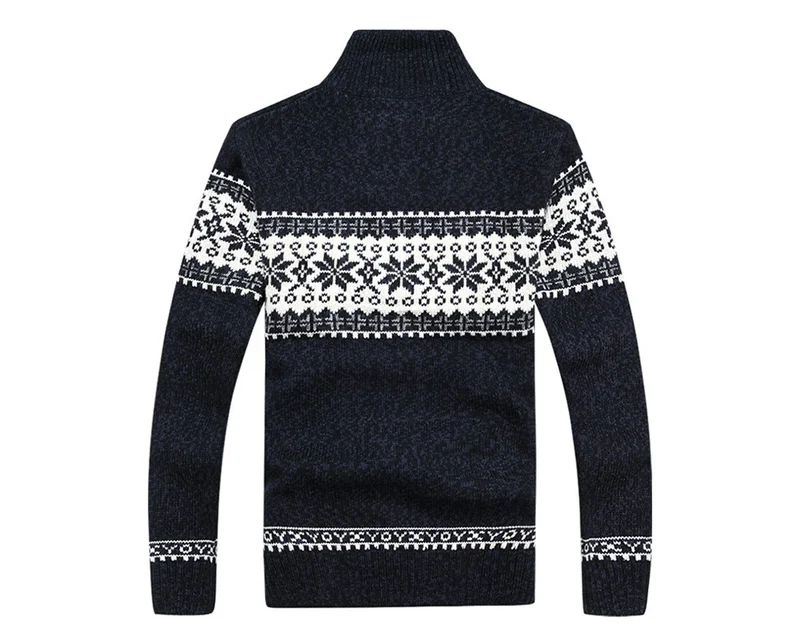 Herren Herbst Jacke Übergangsjacke Warme Sweatjacke Zipper Sweater Strickjacke