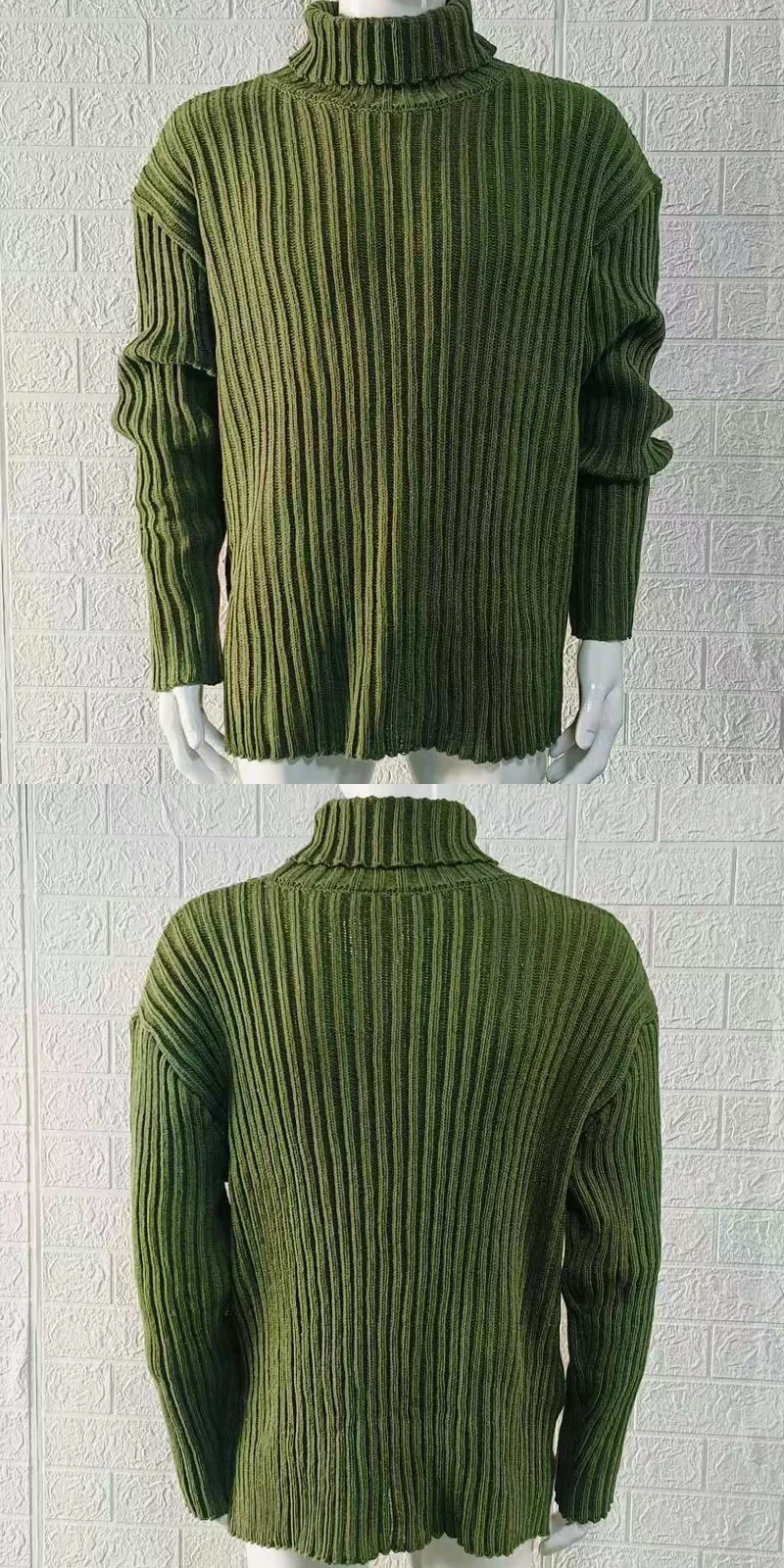 Herren Rollkragen Pullover Sweatshirt Pulli Zipper Sweater Shirt Langarmshirt