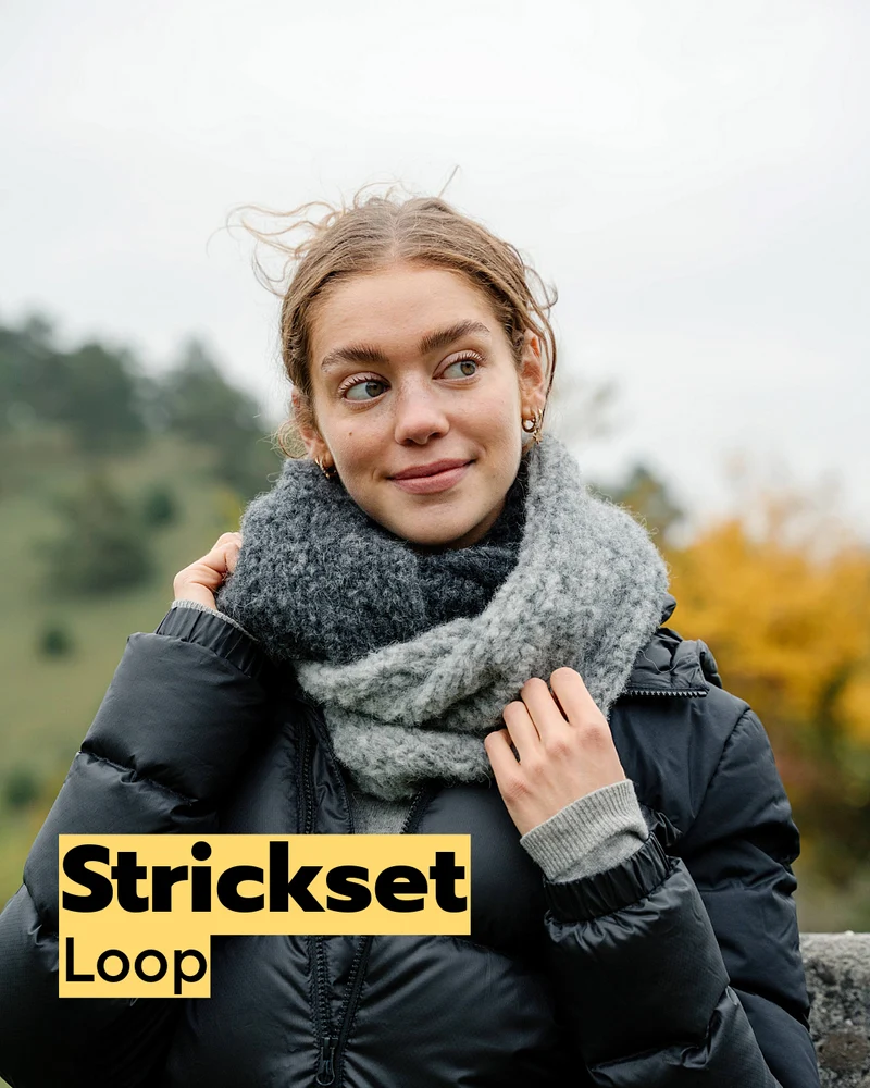 Strickset Loop aus Alpaka